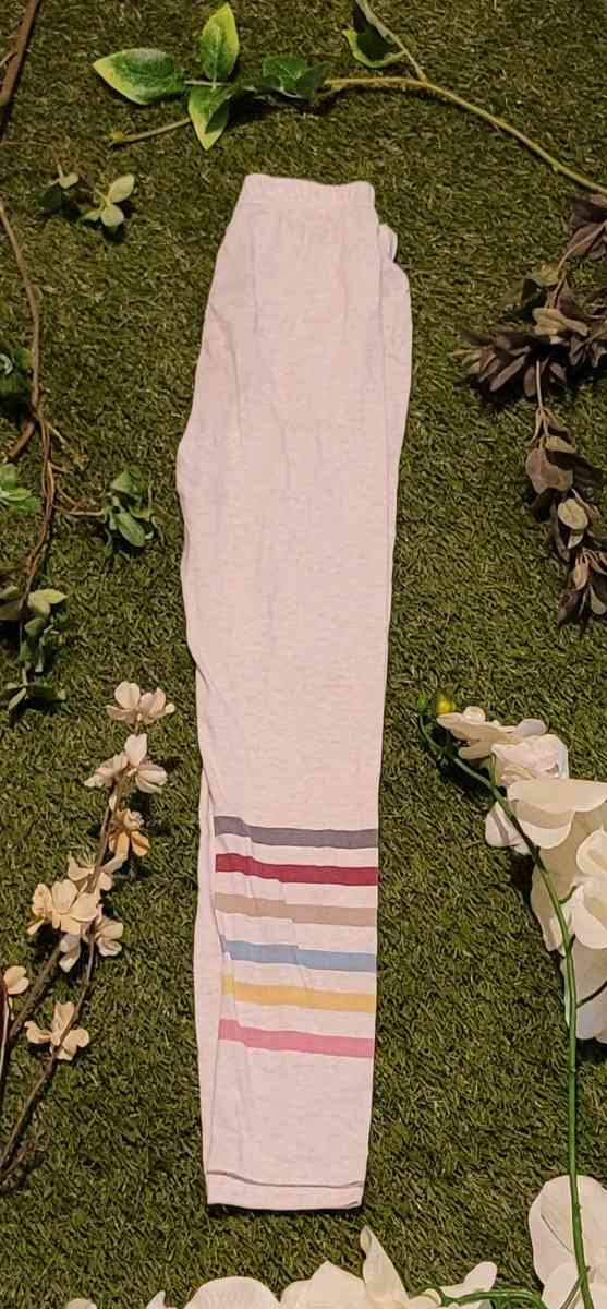 Girls Cream Leggings