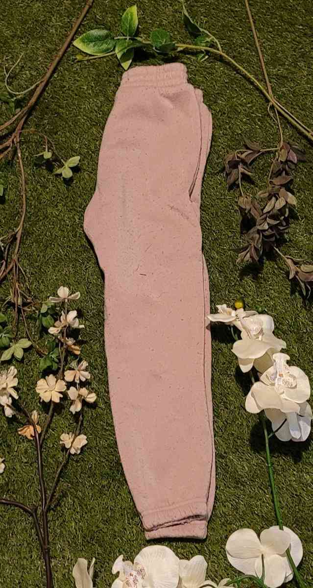 Girls Pink fleece joggers