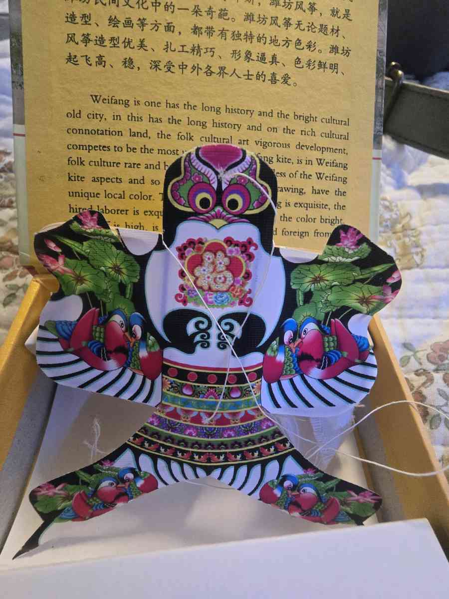 display box with minature kite