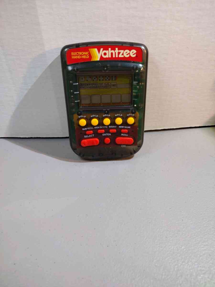 Vintage 1995 Milton Bradley Yahtzee Electronic handheld game