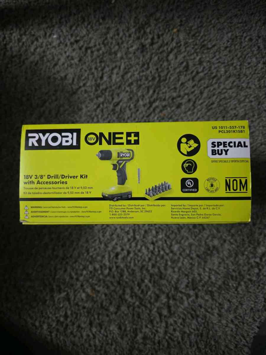 ONE 18V Cordless 38 in DrillDriver Kit with 15 Ah Battery an