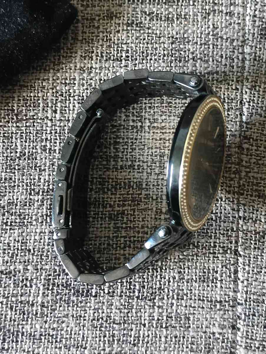 MICHAEL KORS Darci Black Dial Black Ionplated Ladie watch