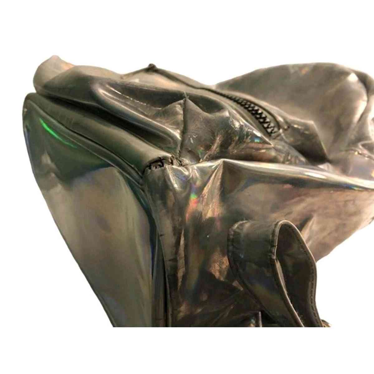 Transparent Iridescent Holographic Travel Metallic PVC Bag