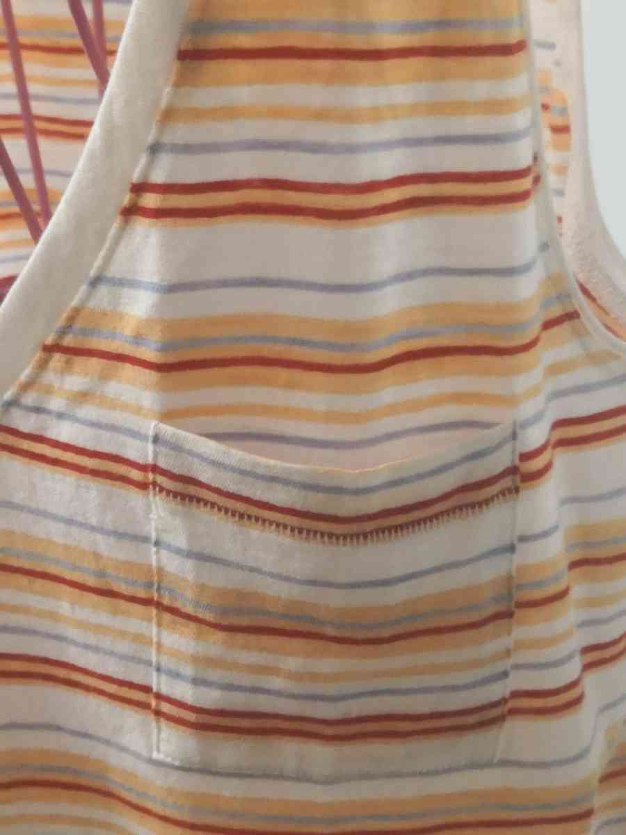 Madewell Fieldgate VNeck Striped Picket Tank Top Size XXSL N