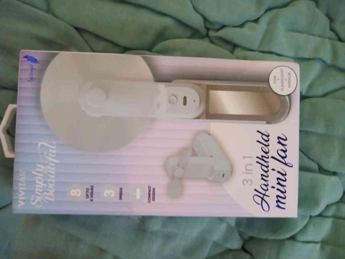 3in1 handheld fan