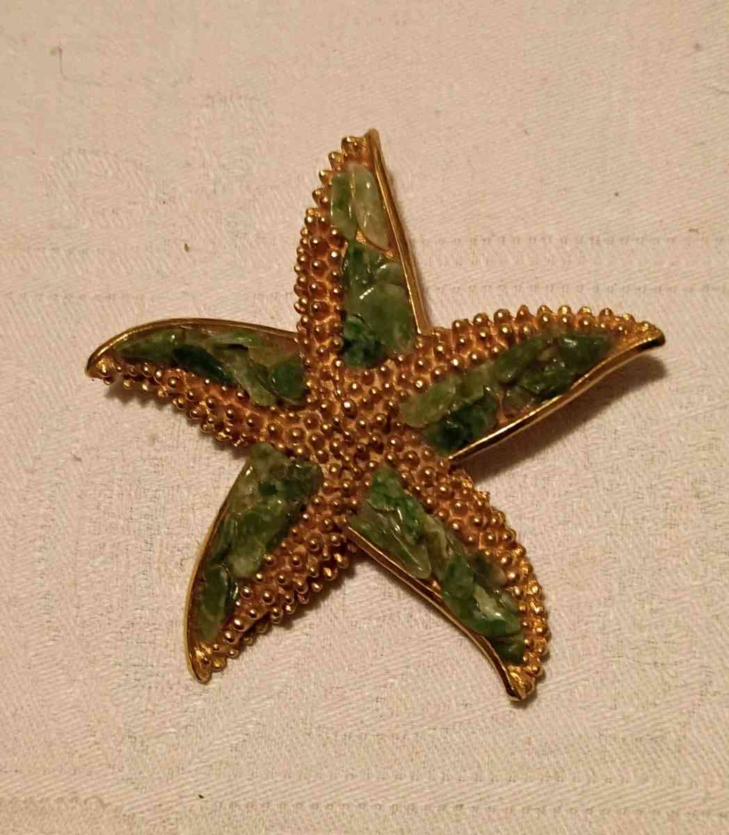 well made starfish brooch