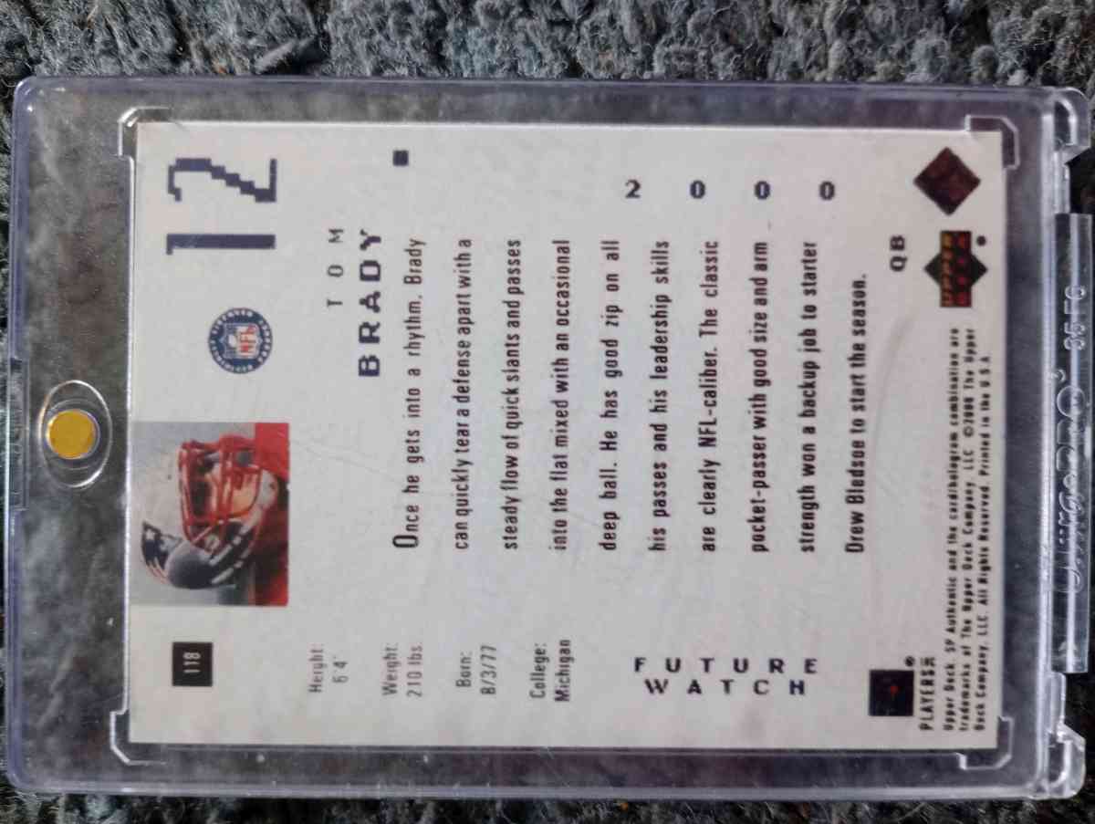 card 12 of 1250 hot rookie uperdeck card