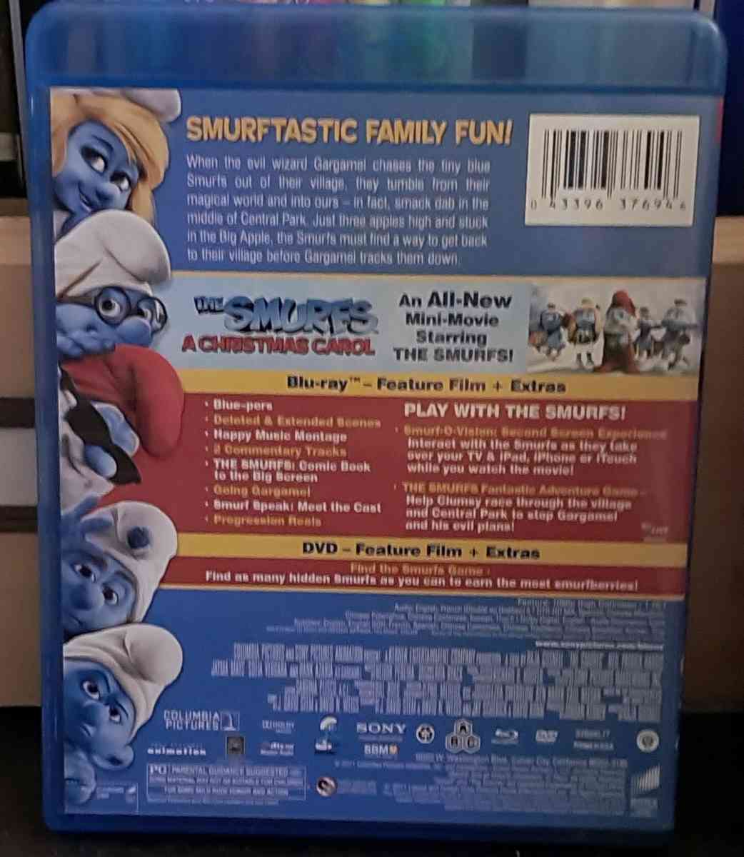 The Smurfs BluRay and DVD