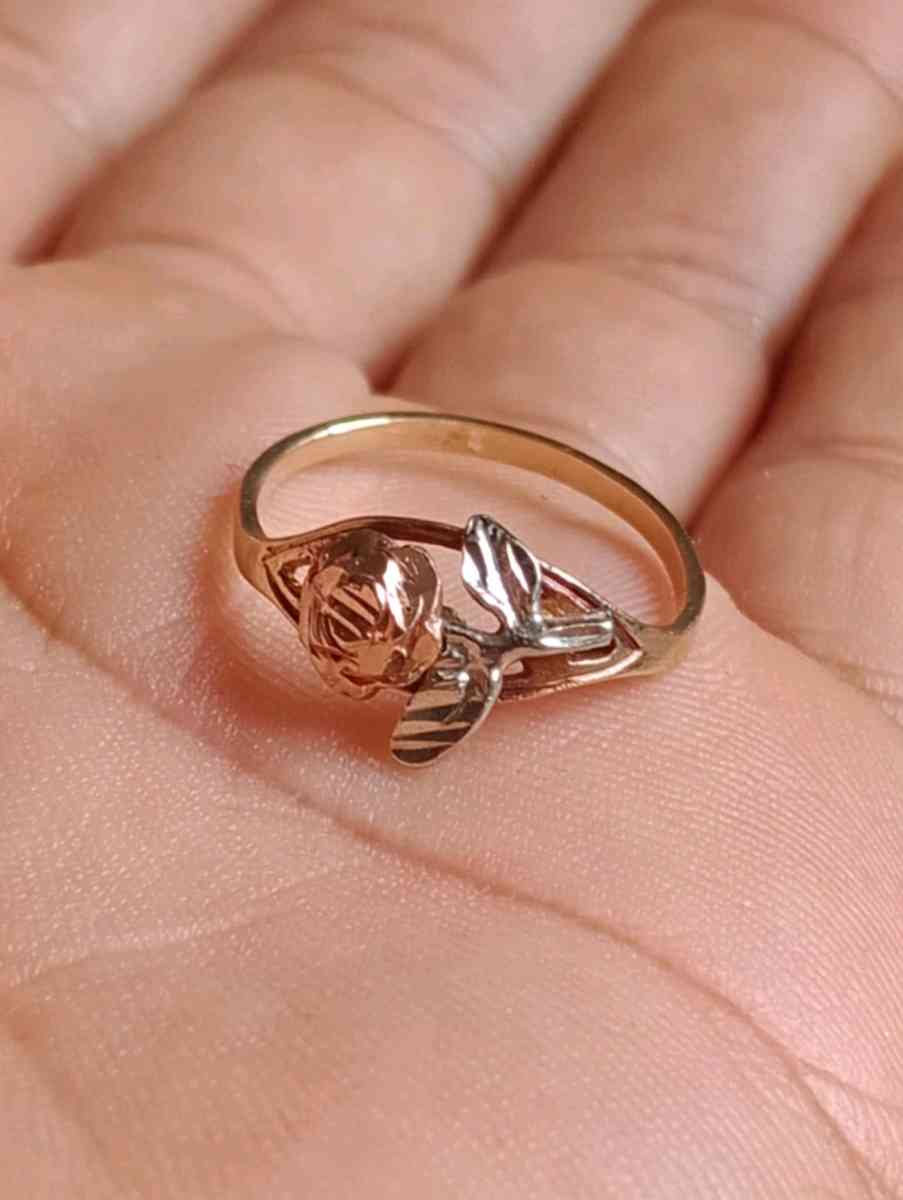 10k Rose Gold ring size 6 for women