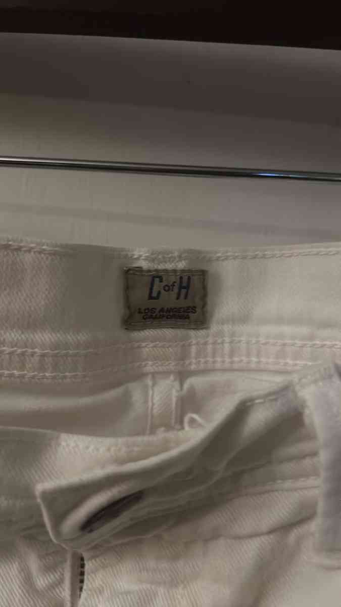 Citizens of Humanity White Dani Cropped Straight Leg Jeans