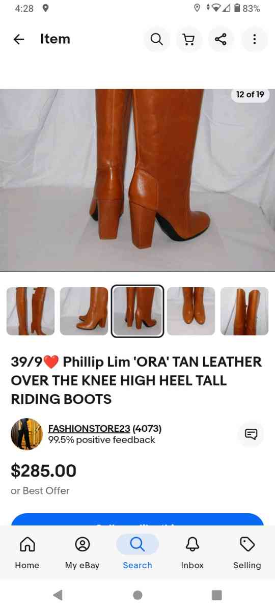 ORA over the knee tan boots