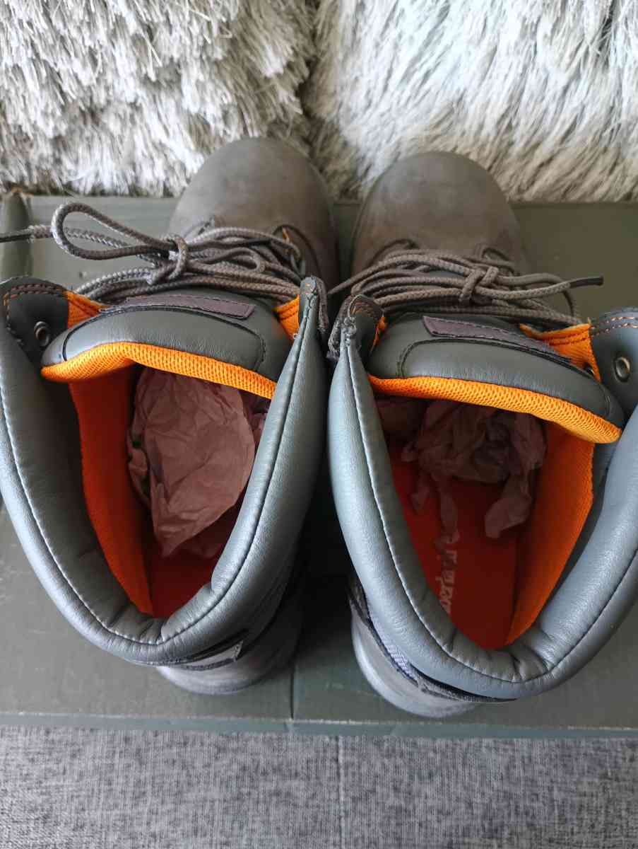 Timberland Gray Nubuck Lace Up Waterproof Ankle Boots  Size