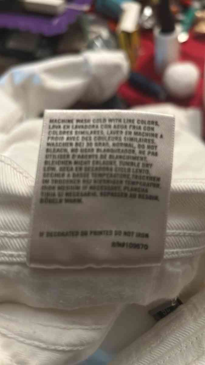 Citizens of Humanity White Dani Cropped Straight Leg Jeans