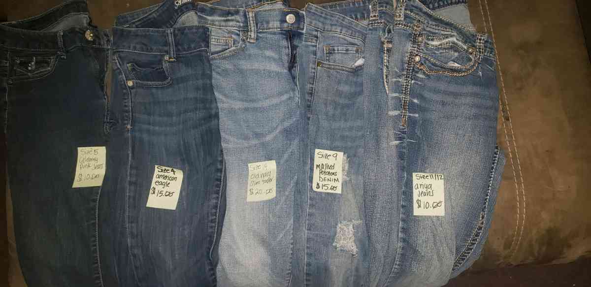 all types of jeans for sell