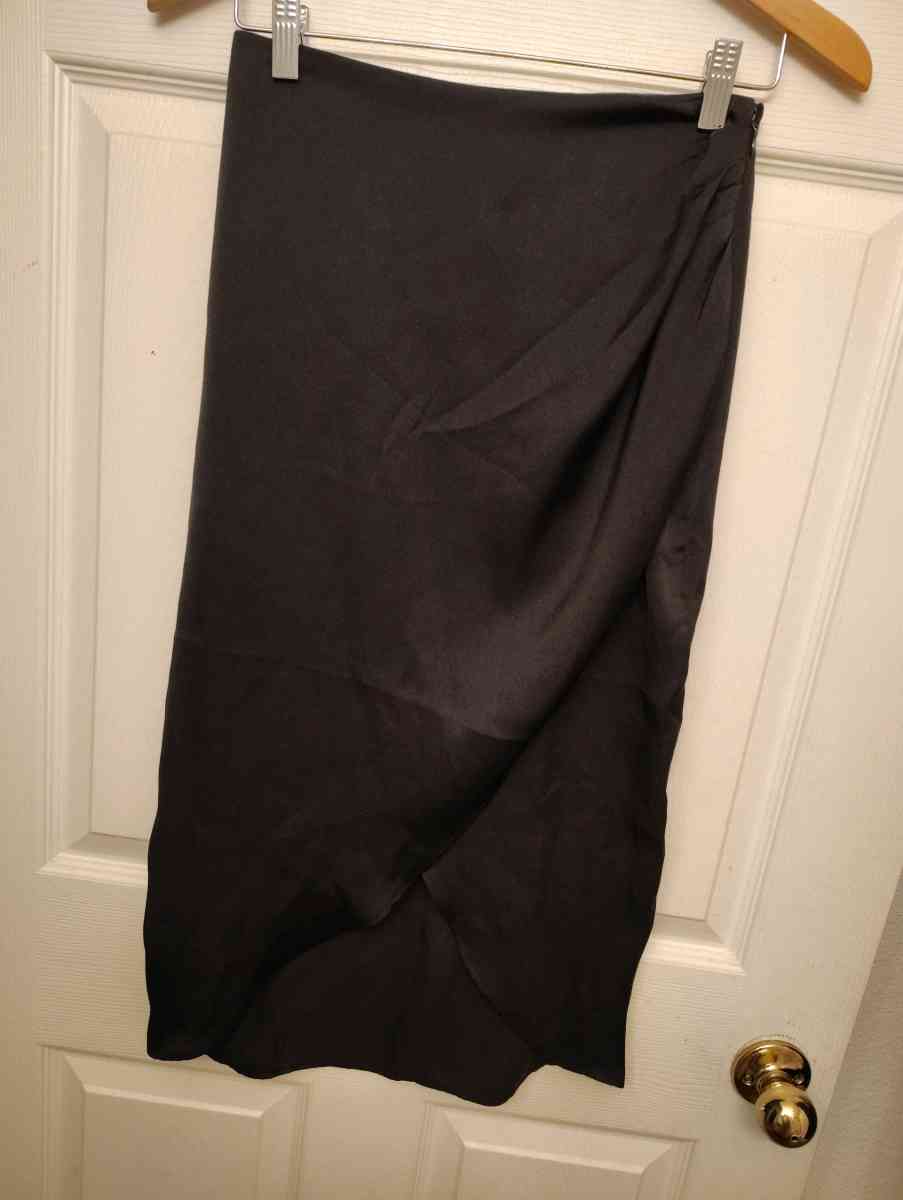 Express silk pencil skirt