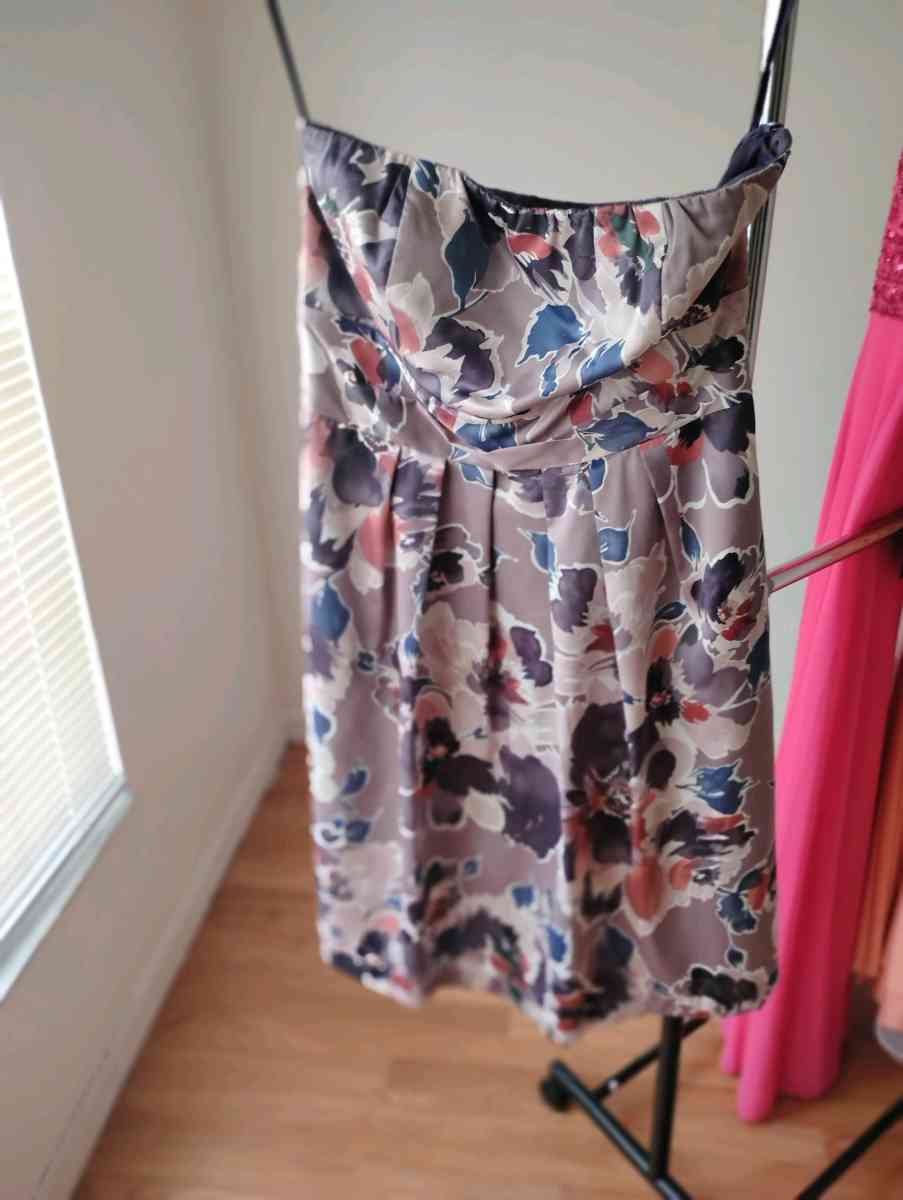 The limited mini floral silk dress