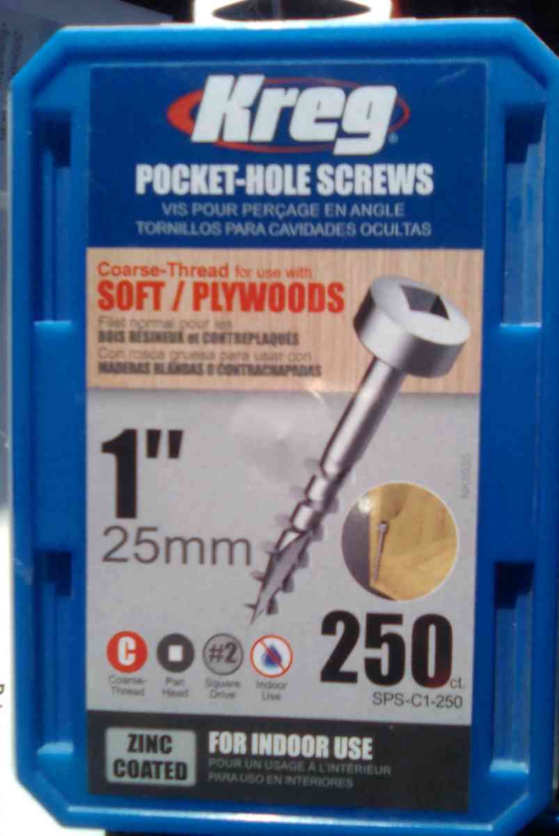 kreg pocket hole screws