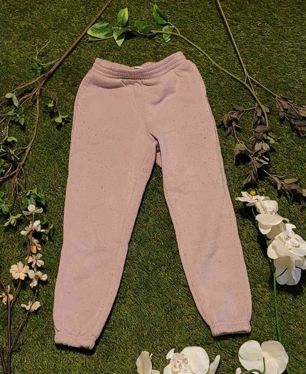 Girls Pink fleece joggers