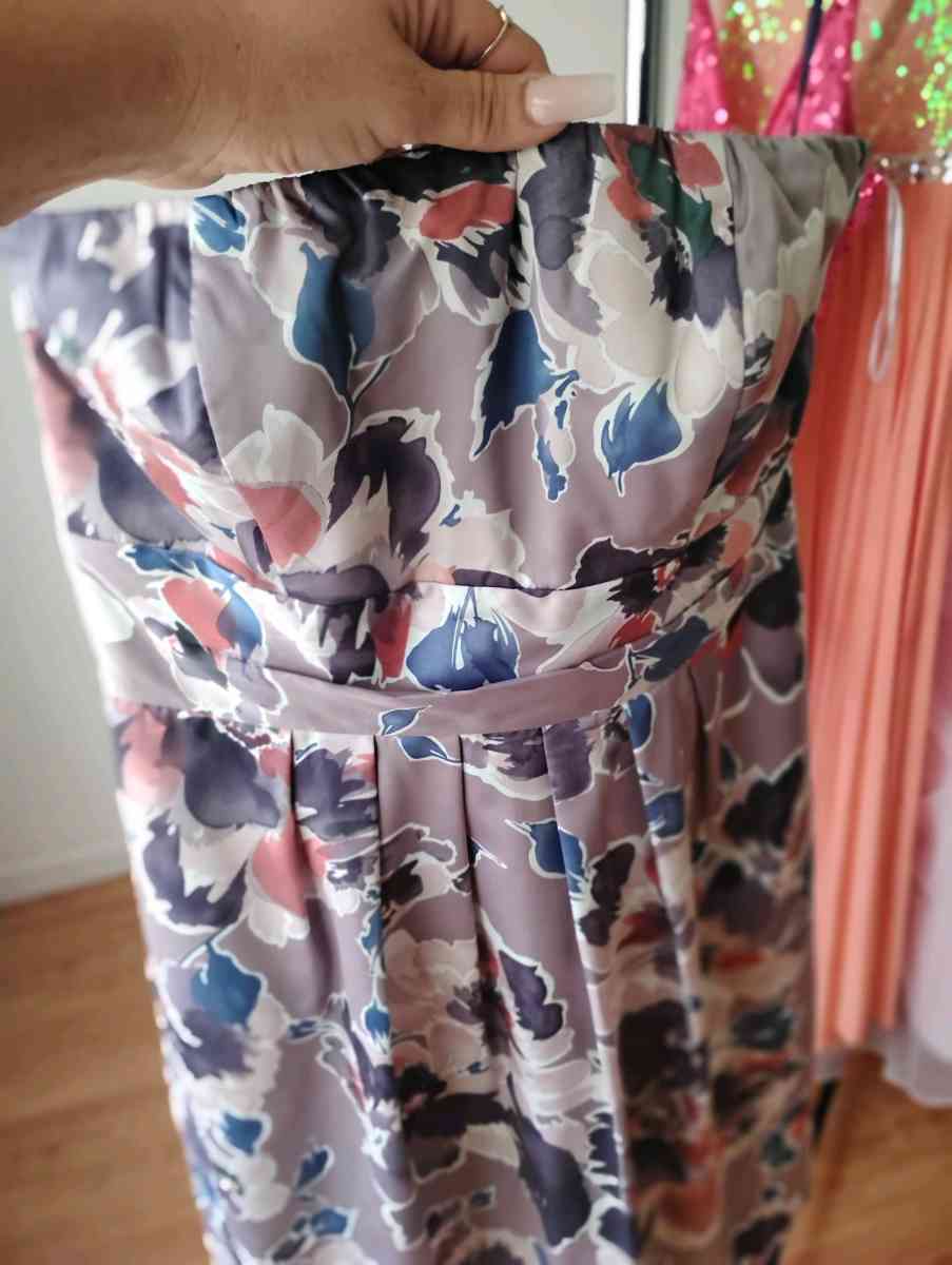 The limited mini floral silk dress