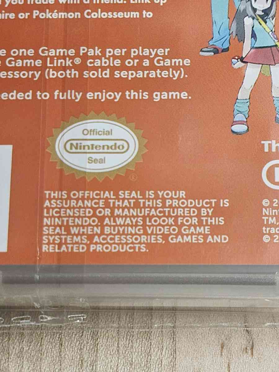 Pokmon Fire Red NEW and SEALED