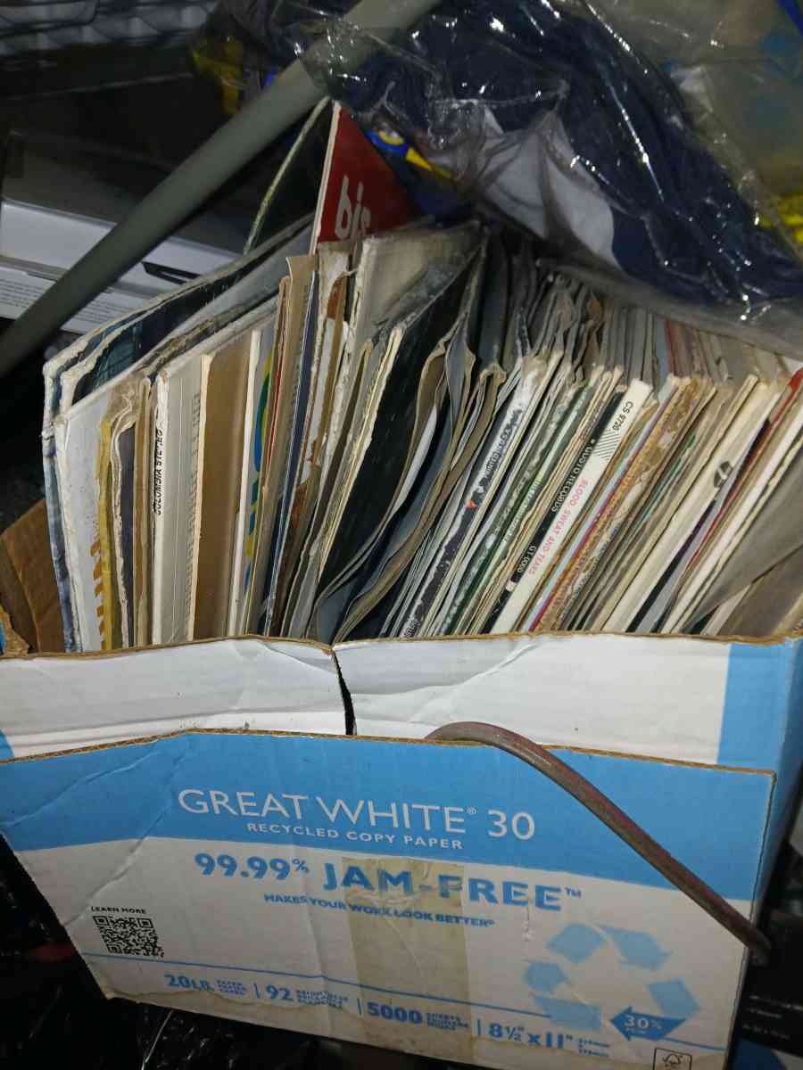VINYL RECORDS WHOLE BOX OF EM