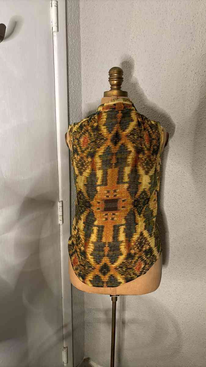 RACHEL Rachel Roy Multicolor Tie Front Blouse Size 2