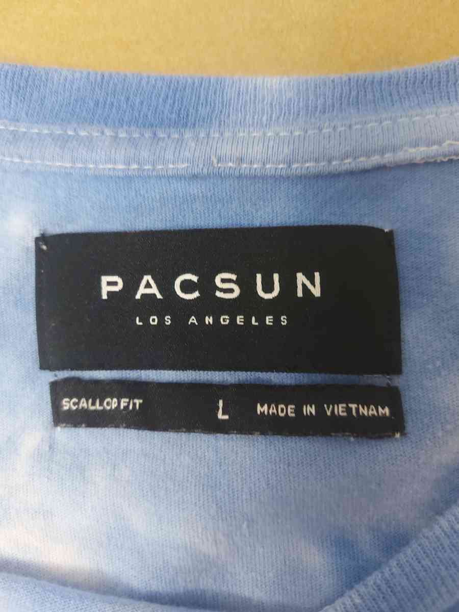 PacSun Scallop Fit Tie Dye Hoodie Size L Beach Casual Surfin