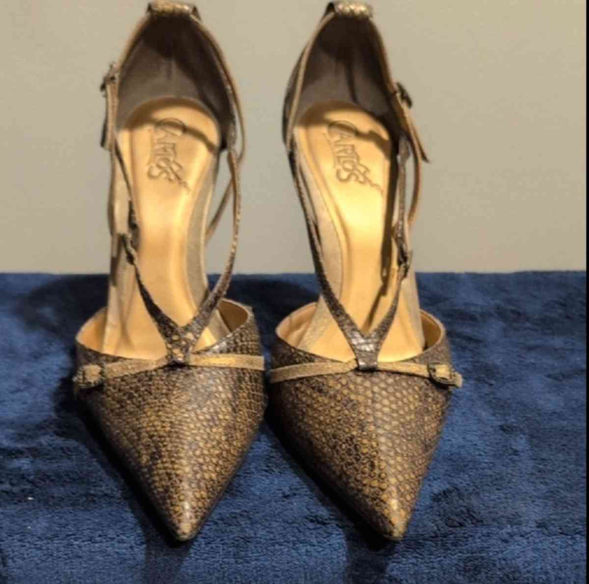 Brown Medium Heel PointedToe Shoes 10 medium