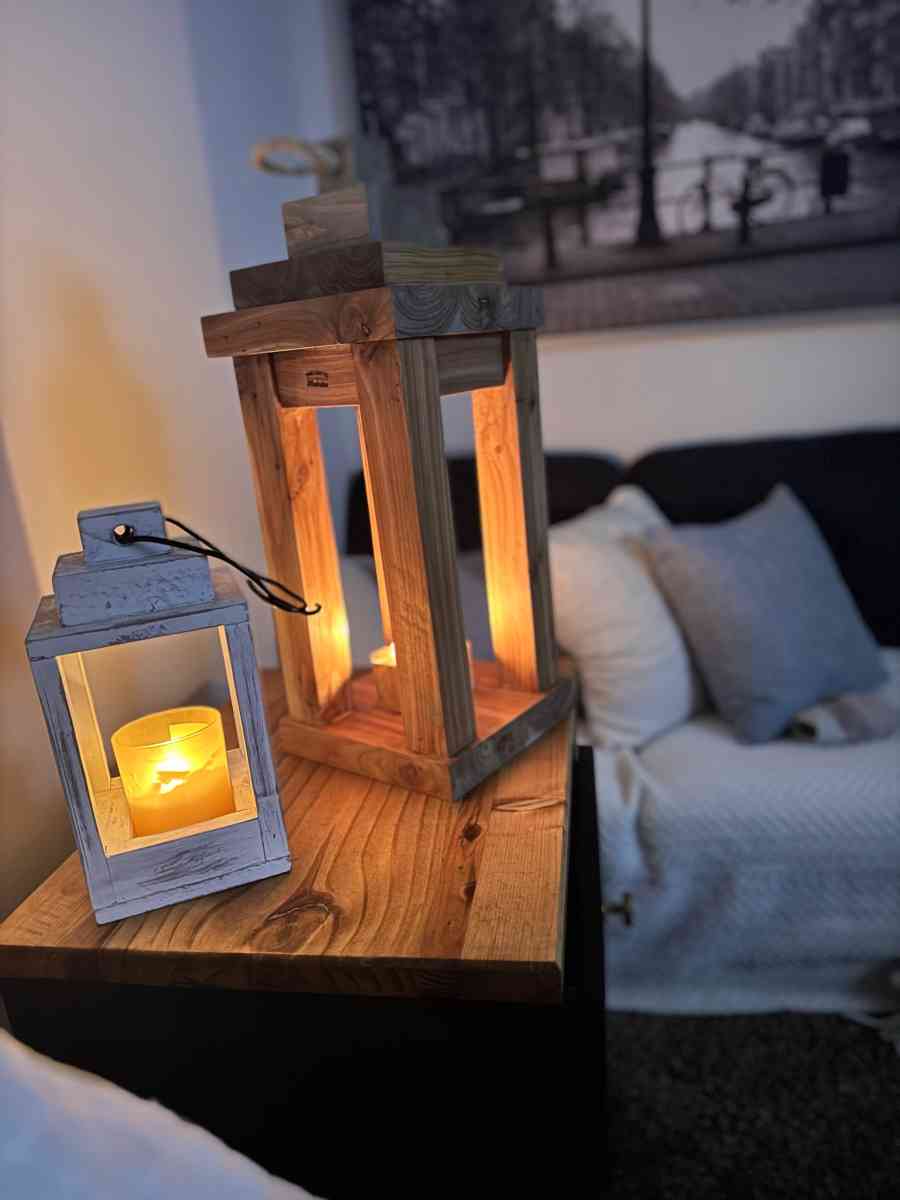 Cedar Wood Handmade Lanterns