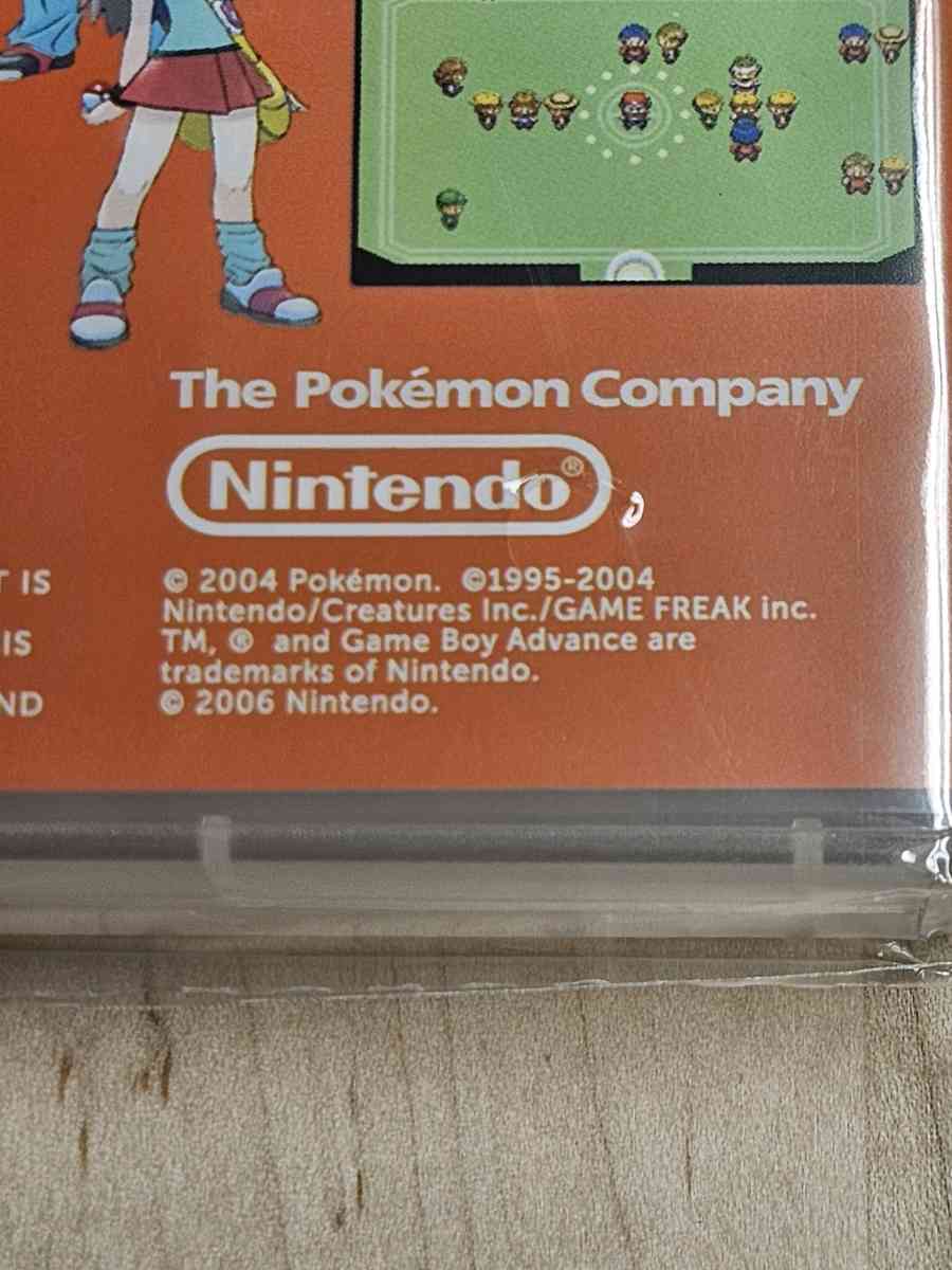 Pokmon Fire Red NEW and SEALED