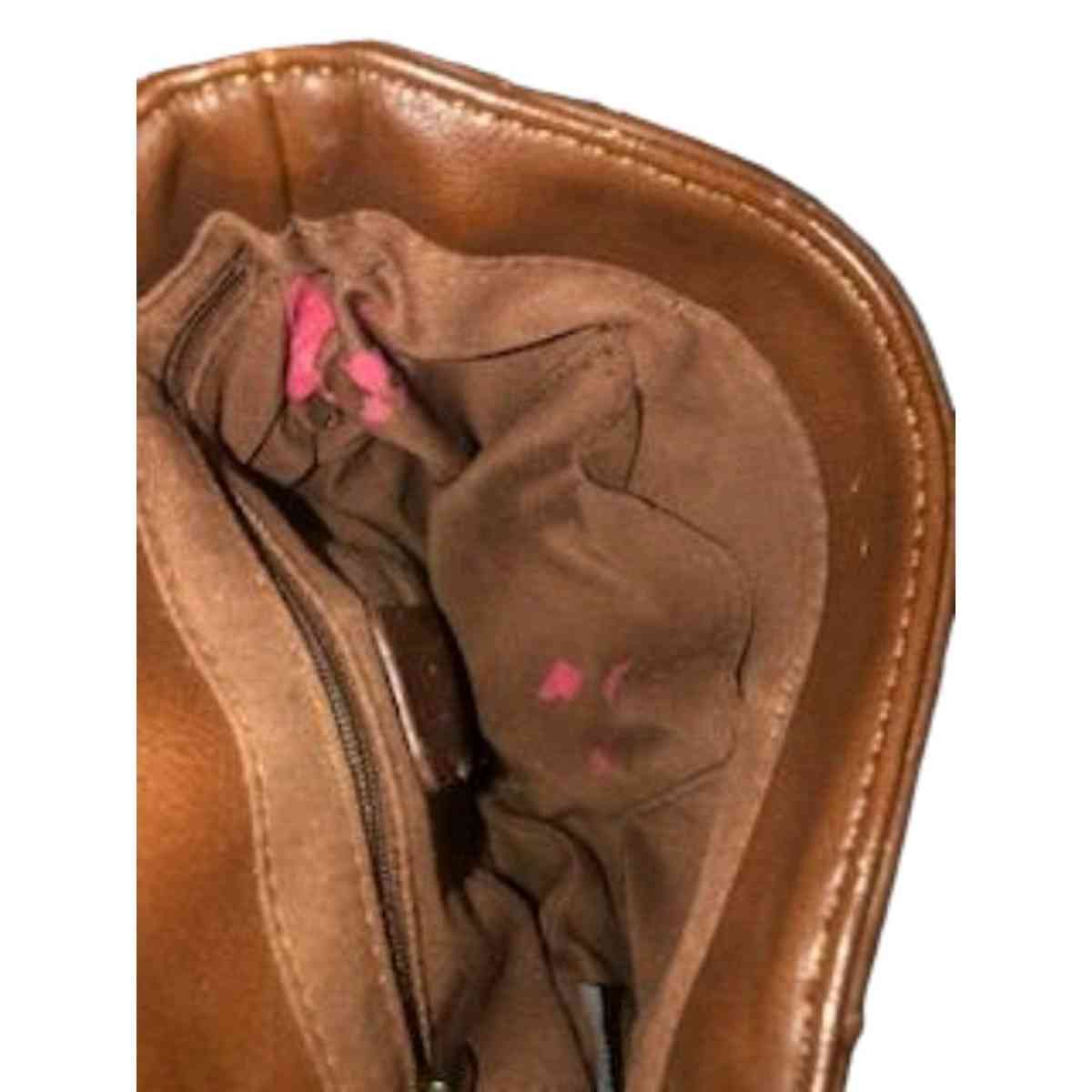 Generic Unbranded Brown Faux Leather Crossbody Purse