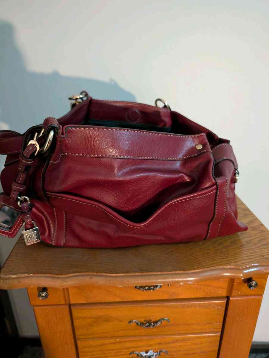 Elegant Burgundy Leather Handbag