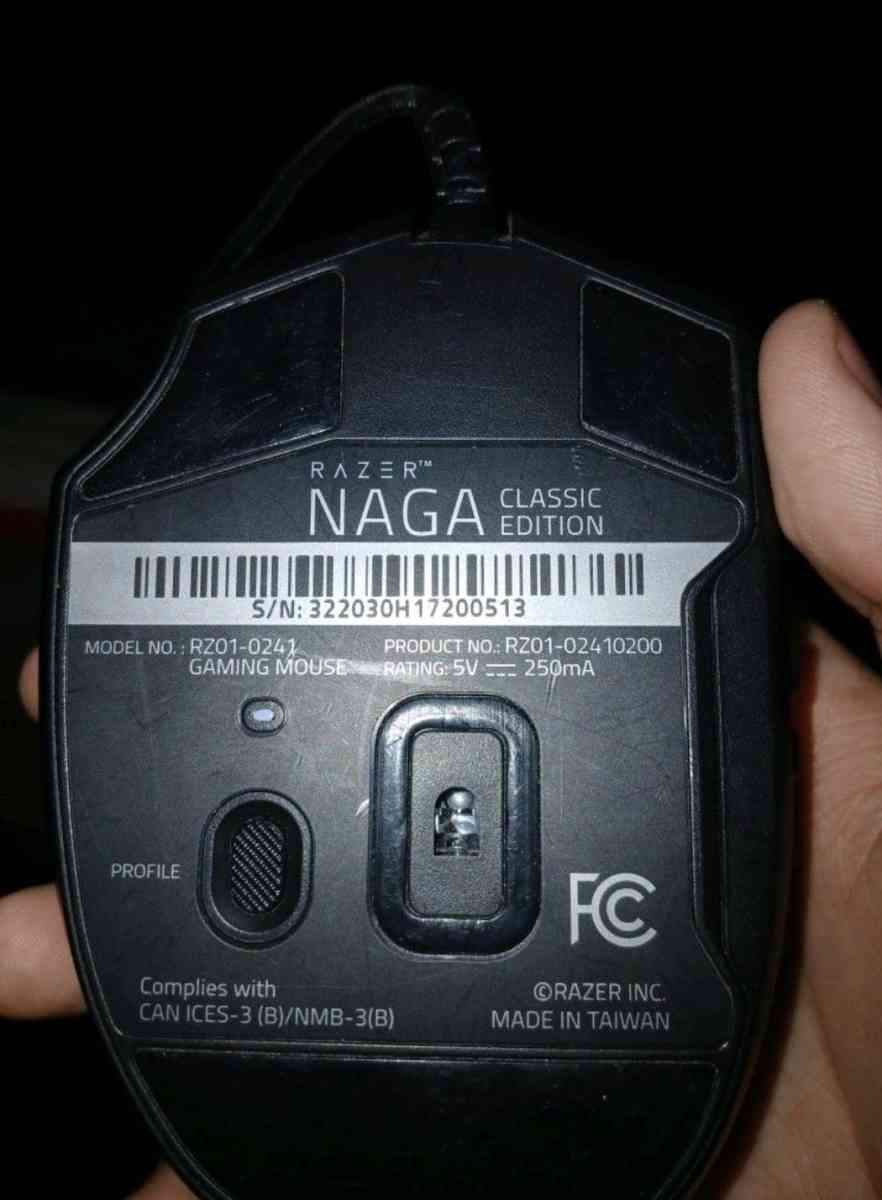 razer Naga classic Edition wired mouse