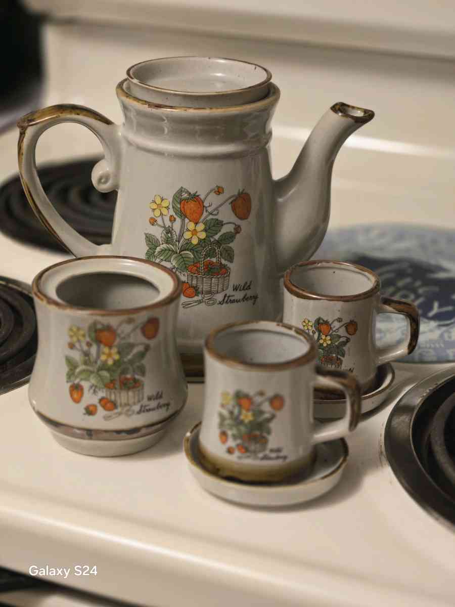 strawberry field tea or coffee set