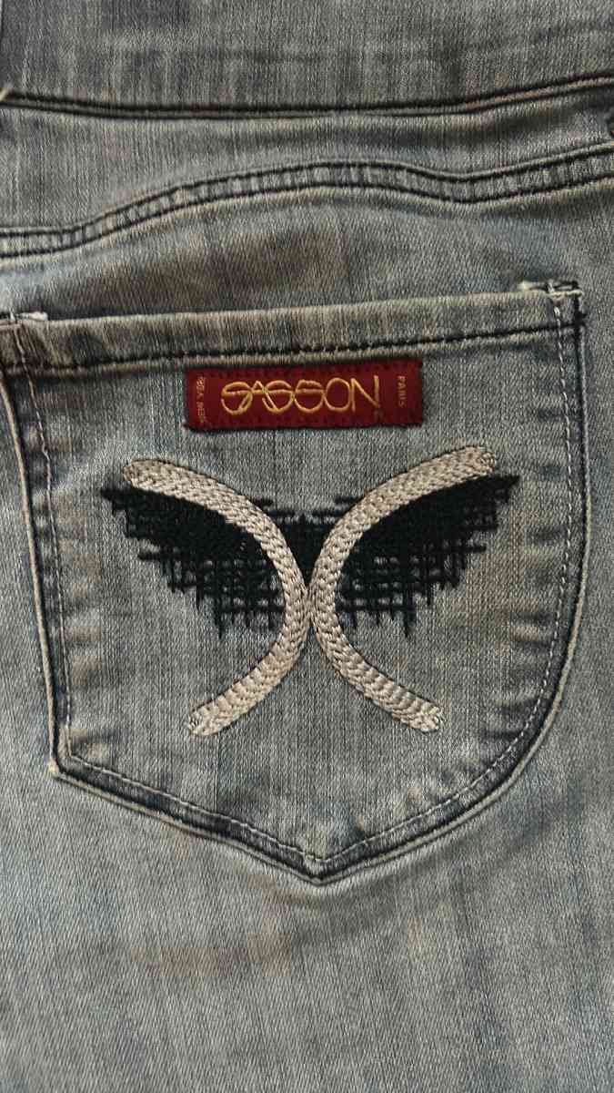 Vintage SASSOON Jeans Ooh La La Bootcut Boogie Lace Trim Hig