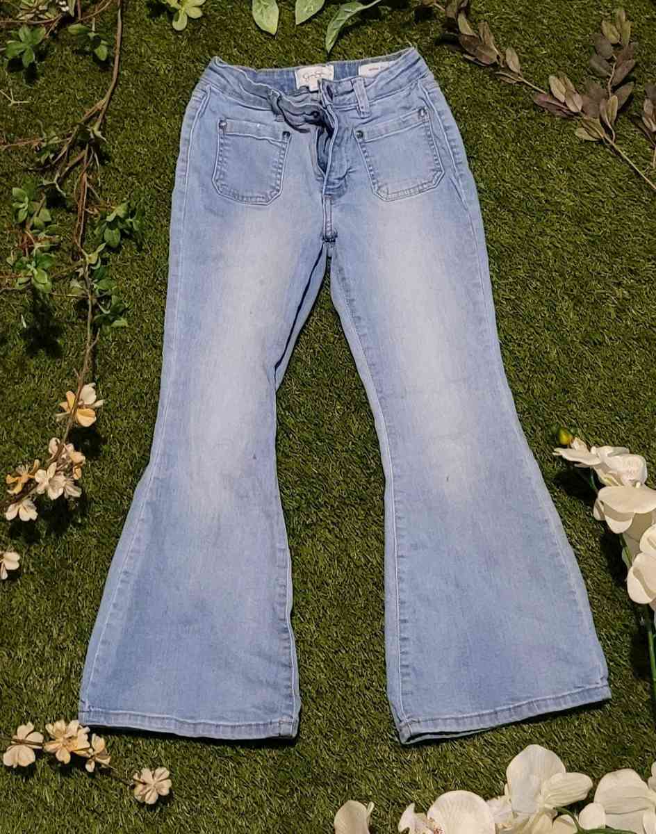 Light Wish Kids Flare Jeans