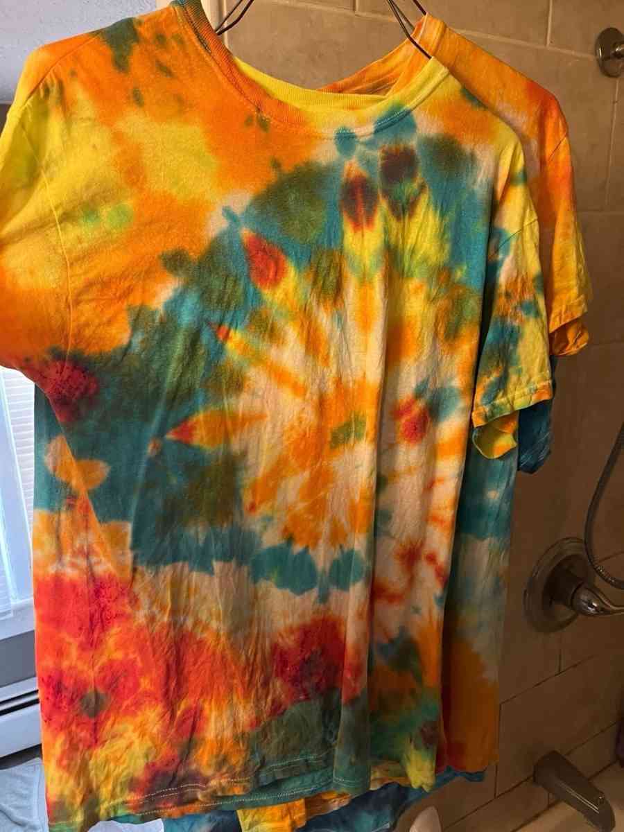 homemade  tiedye shirts made to order