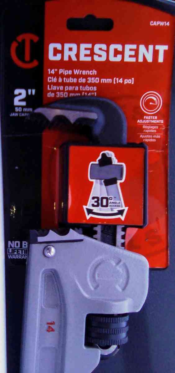 Crescent brand 14 aluminum pipe wrench