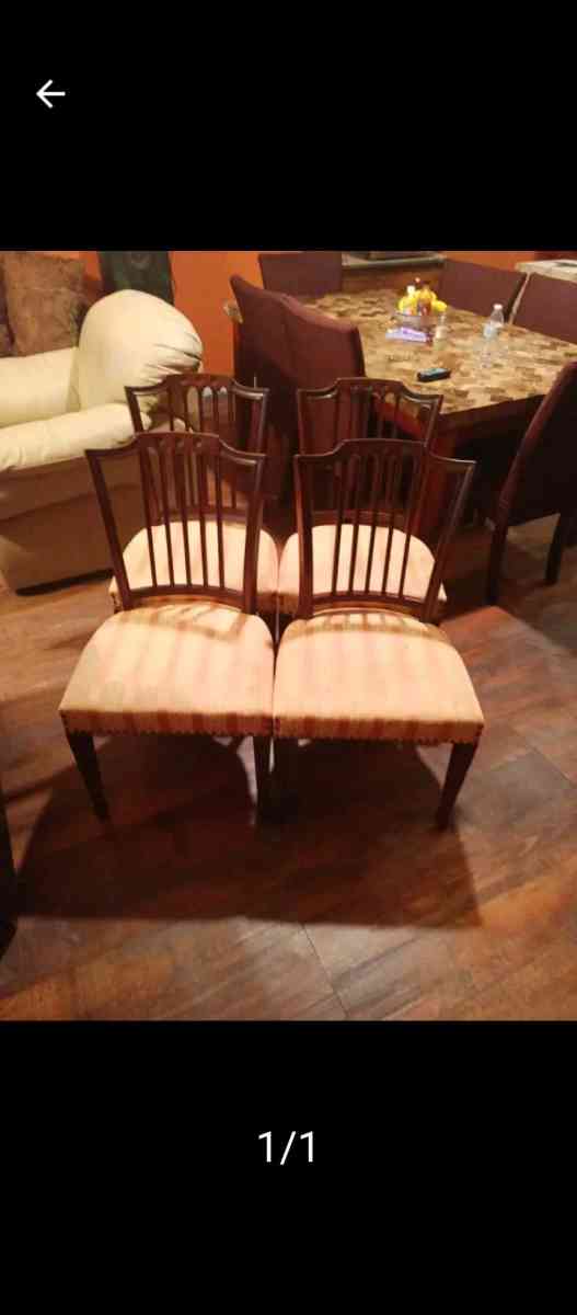 4 chair brown
