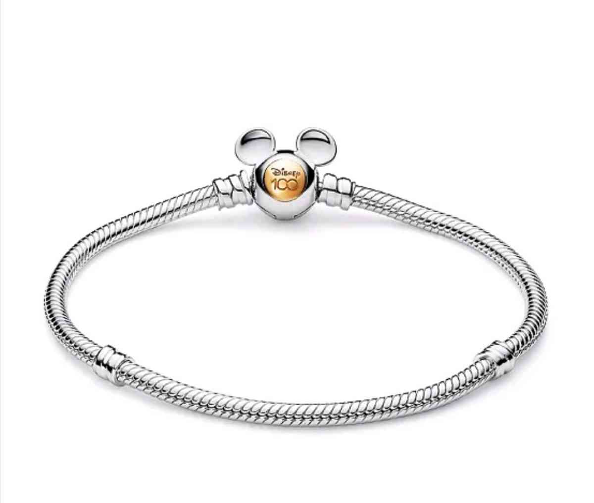PANDORA MOMENTS DISNEY 100TH ANNIVERSARY SNAKE CHAIN BRACELE