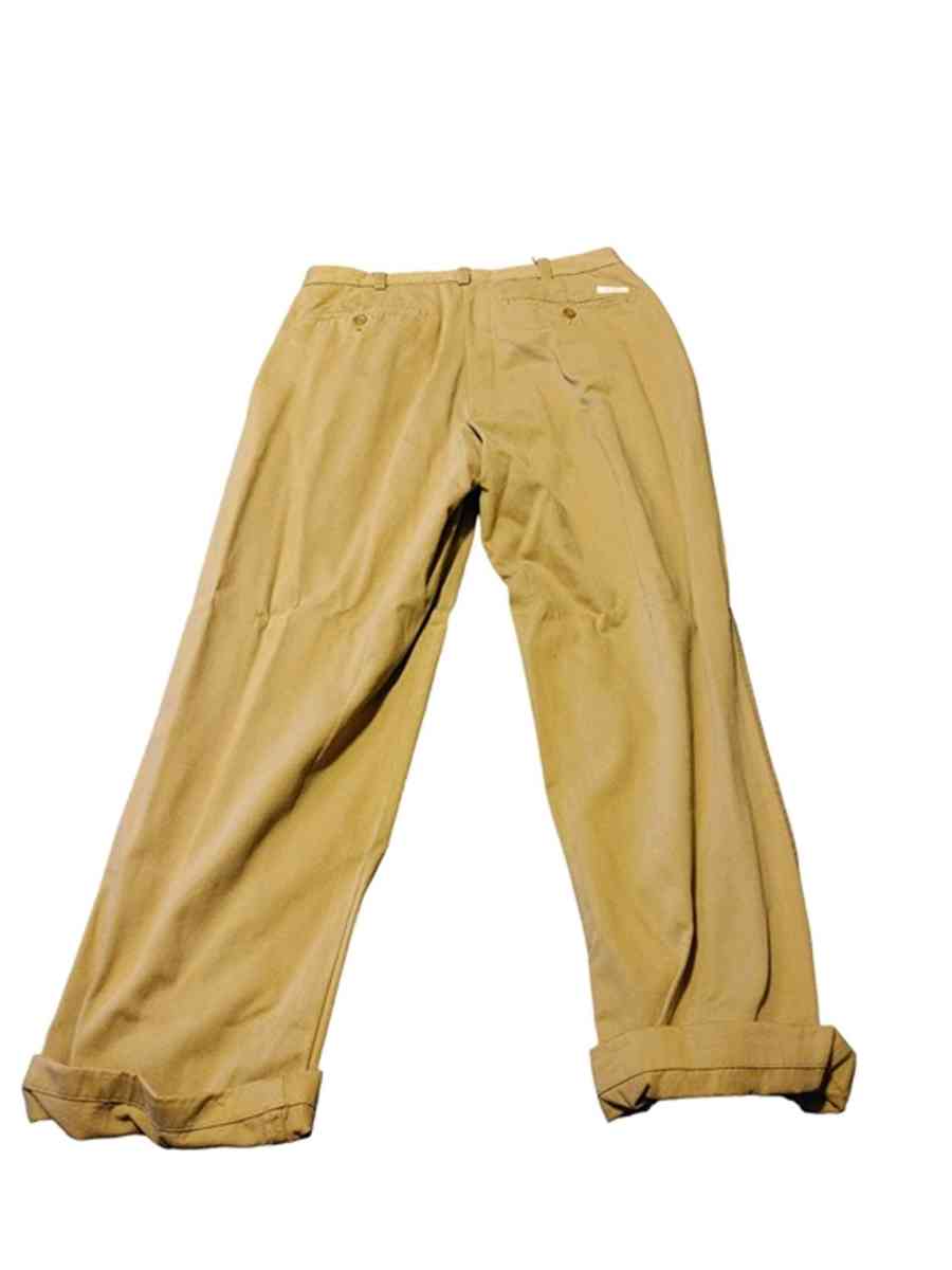 Daniel Cremieux Classic Mens Tan Dress Pants Size 33 x 30