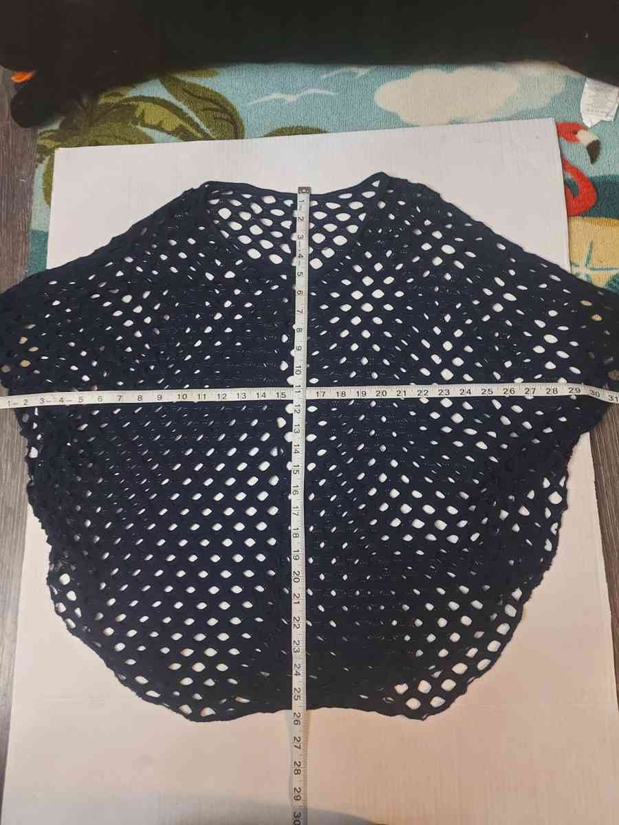 Cherish Blue Swim Poncho with Armholes OS