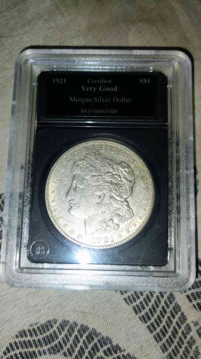 Graded MS65 1921 Morgan Silver Dollar