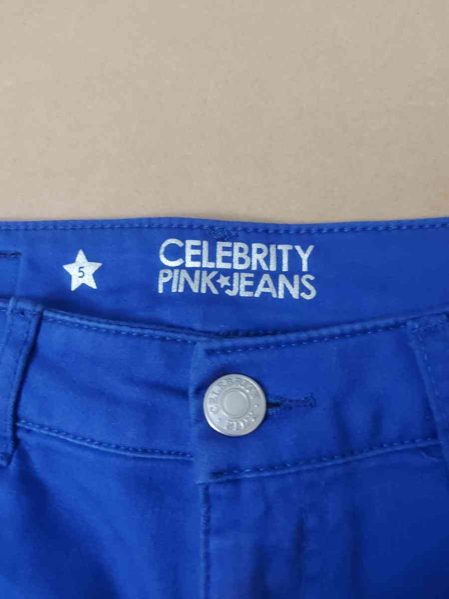 Celebrity Pink Electric Blue Jean Shorts Size S