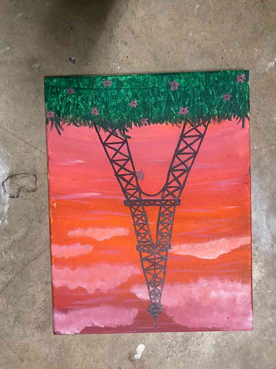 Eiffel Tower painting