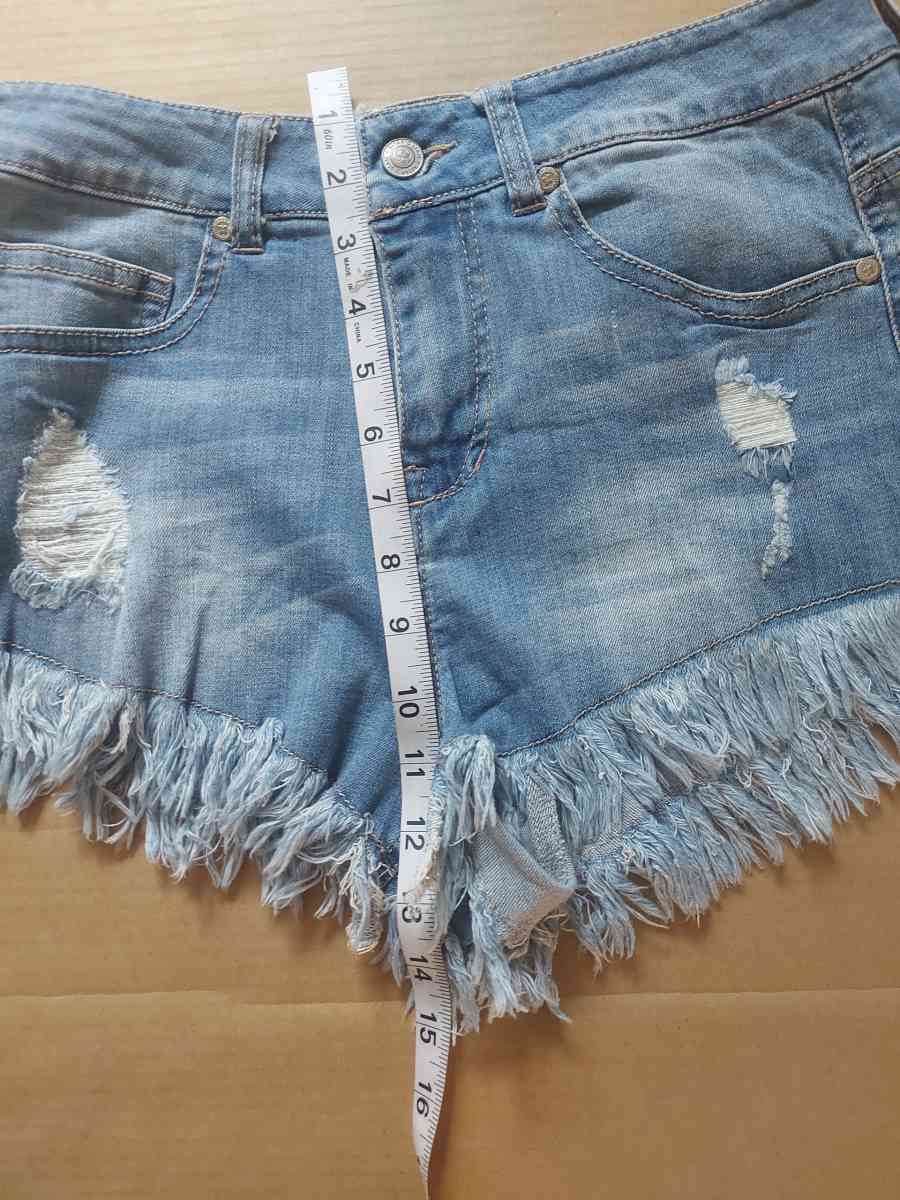 Altard States Fringe Denim Shorts Size 5
