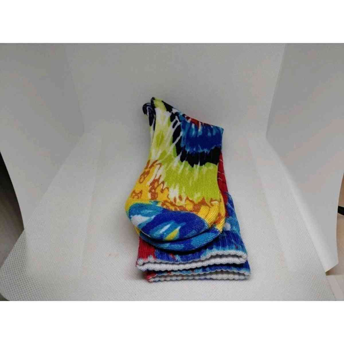 Tie Dye High Quarter Socks Unisex 1 Pair Unisex