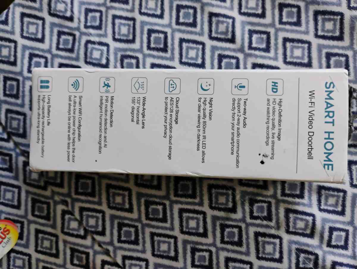 door bell camera with bell