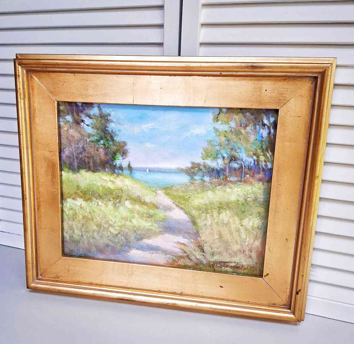 Original Cape Cod Oil Painting by Local Artist Authentic