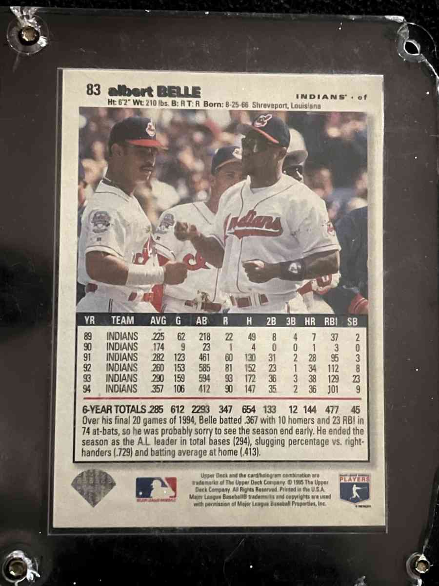 1995 Upper Deck collectors choiceAlbert Belle